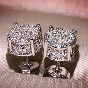 Elegant Silver Stud Earrings